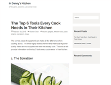 Tablet Screenshot of indannyskitchen.com